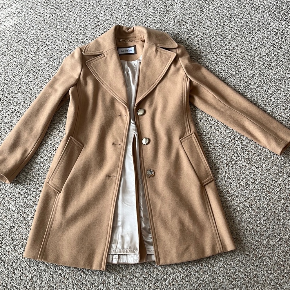 Camel wool Pea Coat